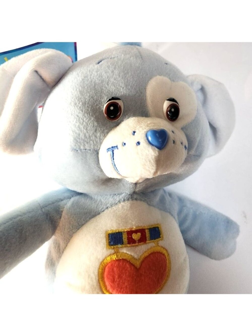 Care Bears cousins loyal heart dog Plush Toy Blue With Heart Tummy Graphic NANCO